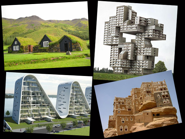 Quirky samples from 'Strange houses around the world' website.