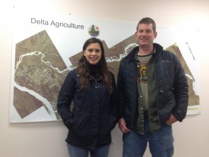 Louisa Yanes and Arthur Keyes of the Alaska Farmland Trust.