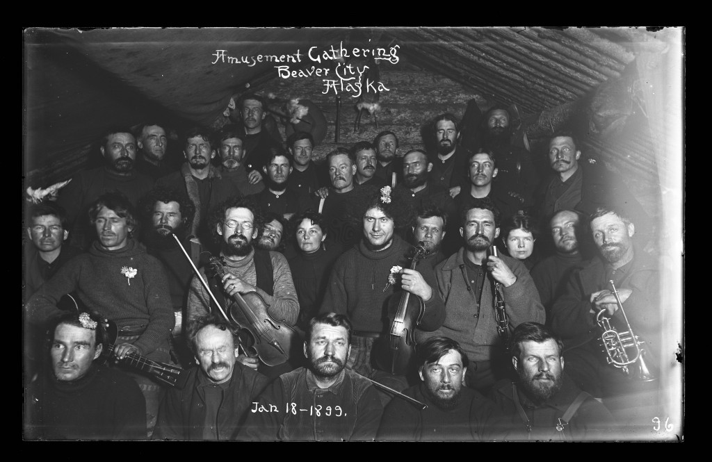 Amusement Gathering, Beaver City, Alaska, Jan. 18, 1899.  Image credit: Jasper Wyman/Anchorage Museum