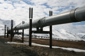 Trans-Alaska Pipeline System. (Photo from the Alaska Department of Natural Resources)