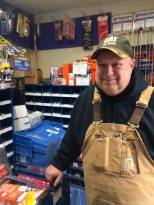 The morning after a major storm passed over Unalaska, mechanic Dale Miller stopped into CarQuest auto supply. (Lauren Rosenthal/KUCB)
