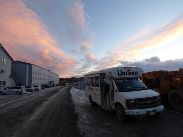 UniSea runs the biggest processing complex in Unalaska. (Annie Ropeik/KUCB)
