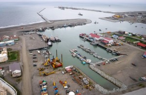 Aerial view of Nome’s port. (Photo: Joy Baker/Nome Port Director)