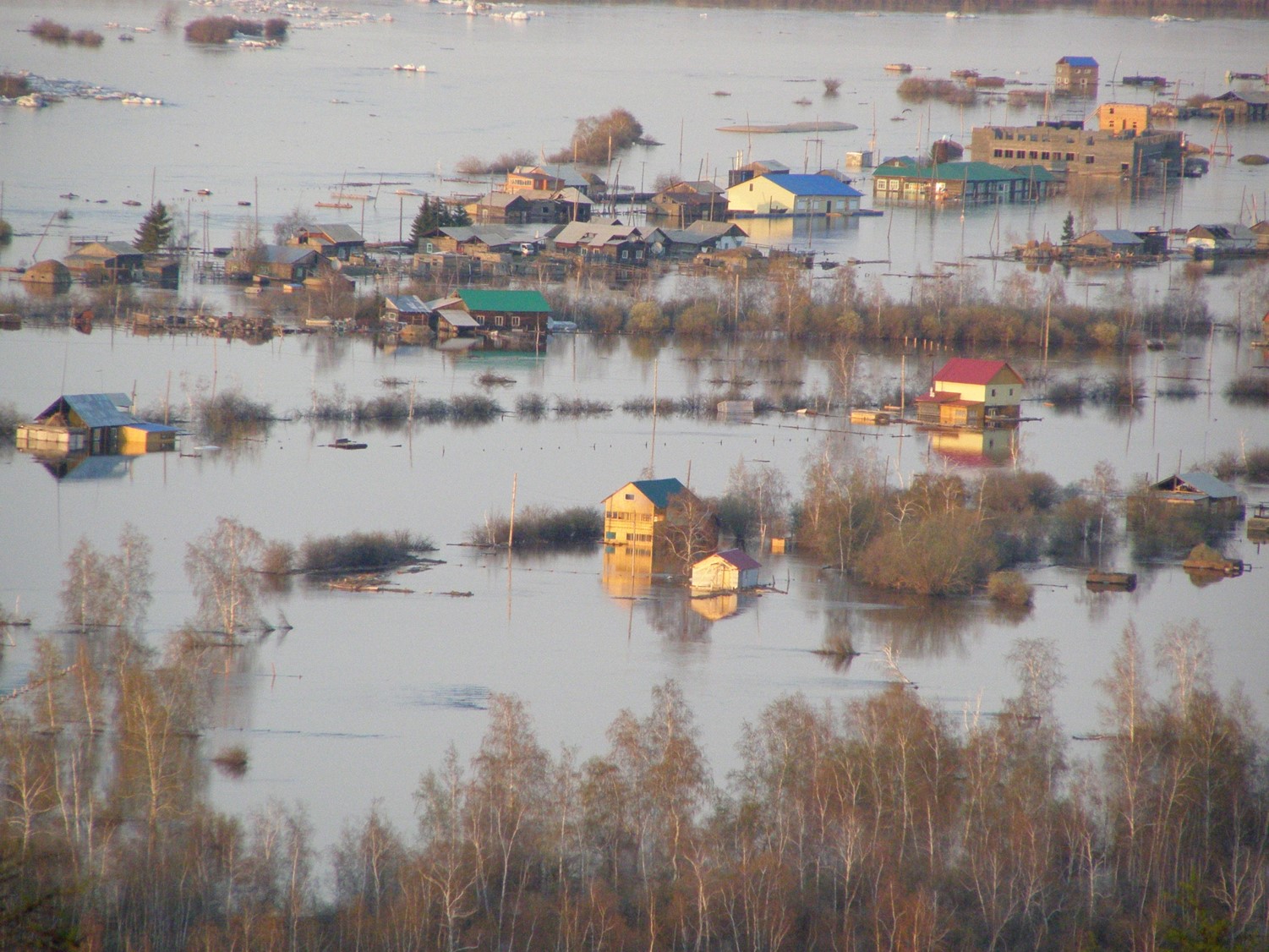 Photo of the Edeytsy Flood (Photo courtesy of Semeyon Yadreev, Head of Edeytsy Administration)