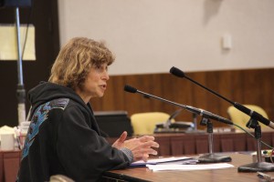 Behnken testifies before the Alaska State Board of Fisheries in 2015. (Photo by Rachel Waldholz, KCAW - Sitka)