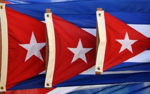 The Cuban flag. Photo: Frans Persoon