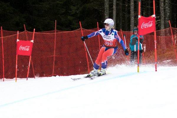 Jennifer Troutman, 23, competes in the 2017 Special Olympics World Winter Games in Austria. (Photo from Special Olympics Alaska)