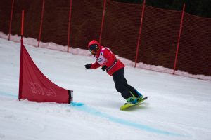 Madison Englund competes in the 2017 Special Olympics World Winter Games in Austria. (Photo from Special Olympics Alaska)
