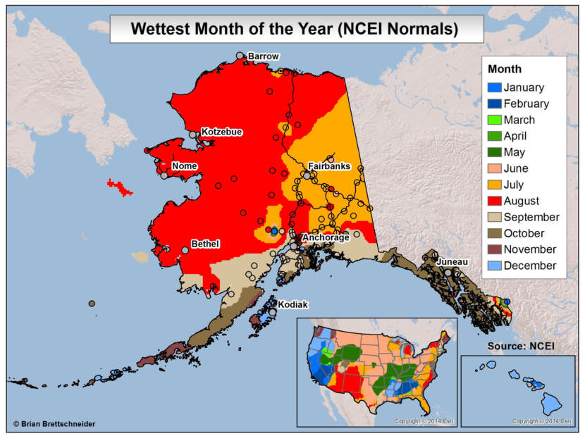 Ask a Climatologist August is Alaska’s rainiest month Alaska Public