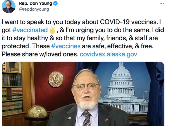 Young, Murkowski ramp up message on COVID-19 vaccines as delta variant surges - Alaska Public Media News